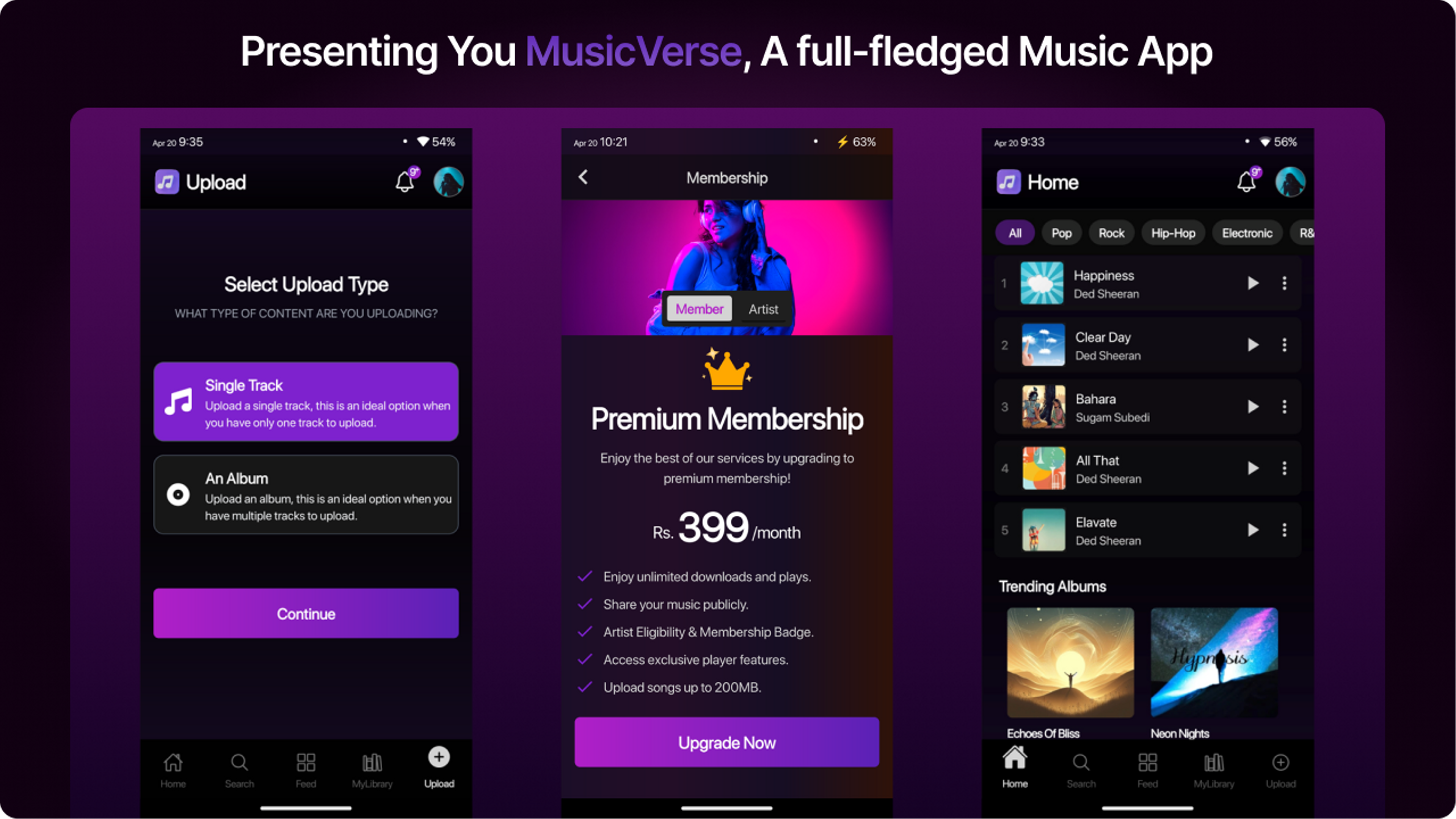 MusicVerse App - Thumbnail