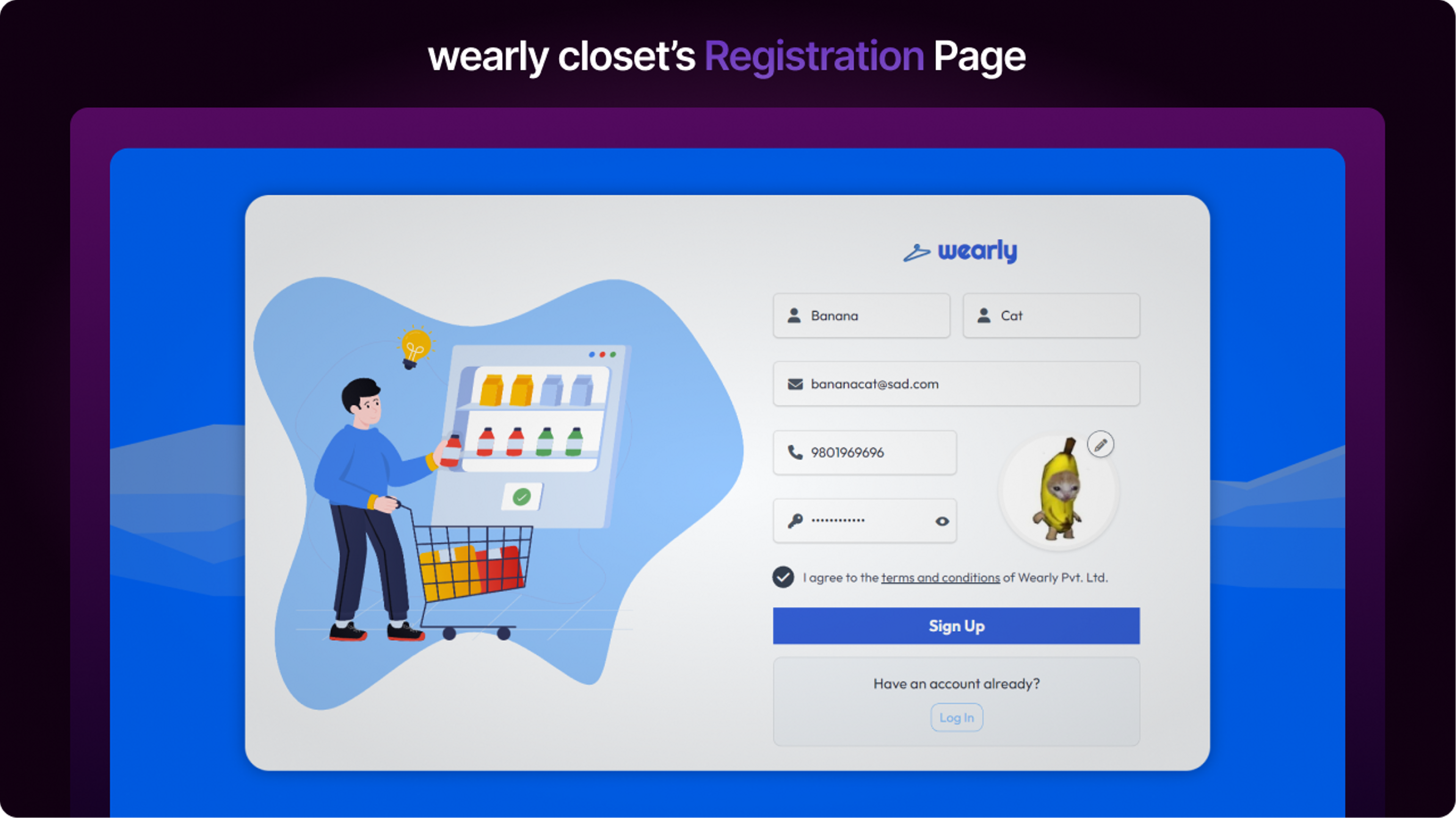 Registration Page - Wearly Closet